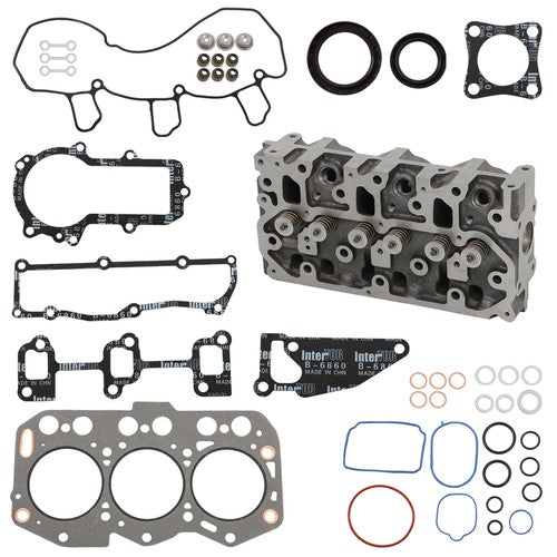 Solid Spare Fits For Yanmar 3TNV76 Engine Complete Cylinder Head & Gasket Set
