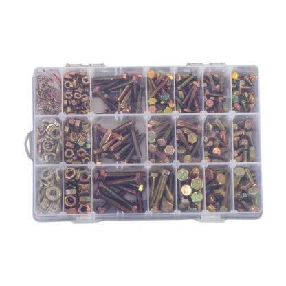 Solid Spare 720 PCS Heavy Duty M4 M5 M6 Alloy Steel Hexagon Bolts Nuts And Washers Kit