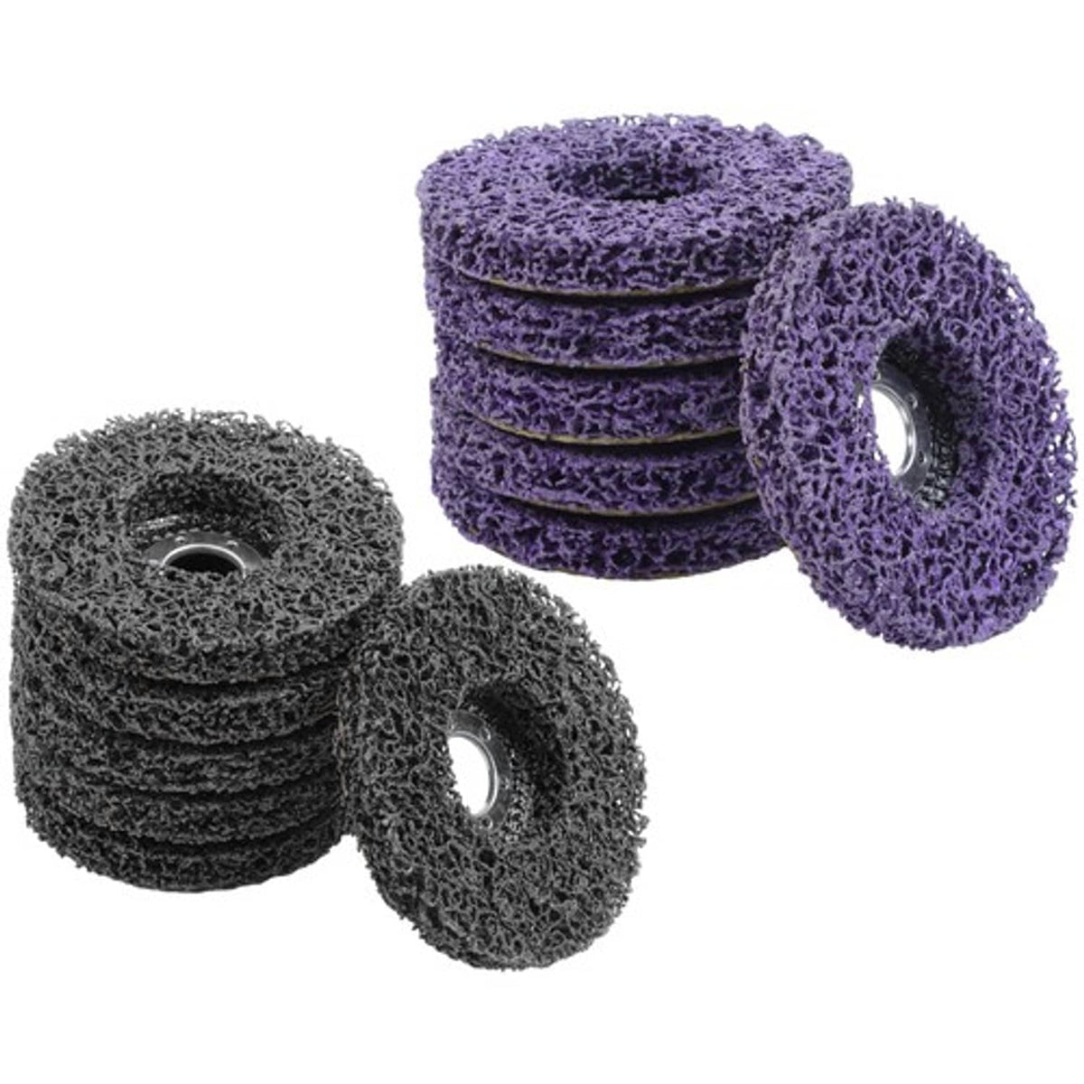 Solid Spare Discs Set (6 Black, 6 Purple) 12 Pack: 4-1/2" x 7/8" Diamond Grinding Wheel