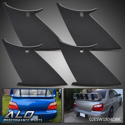 Solid Spare 4pcs Rear Upper Spoiler Wing Stabilizer Fit For 2011-2014 Subaru Impreza WRX STI