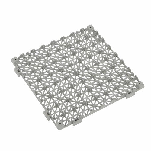 Solid Spare 12x12Inch Interlocking Drainage Floor Tiles Modular Interlocking Tile 55Pcs Gray