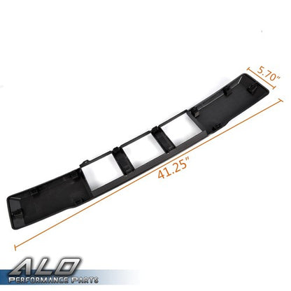 Solid Spare Fit For 2015-2017 Ford F-150 F150 Front Bumper Lower Grille Trim+License Bracket