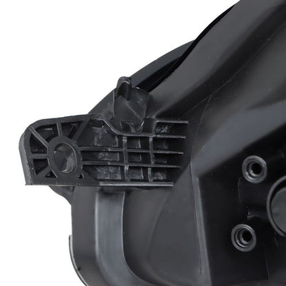 Solid Spare Single RH Side For Jeep Cherokee 2014-2018 Headlight Replacement wLED DRL Black