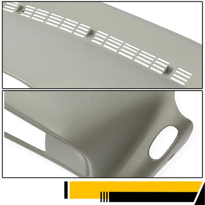 Solid Spare Molded Dash Cover Overlay for 1997-99 2000 Chevy GMC SUVs C/K1500 Suburban Grey