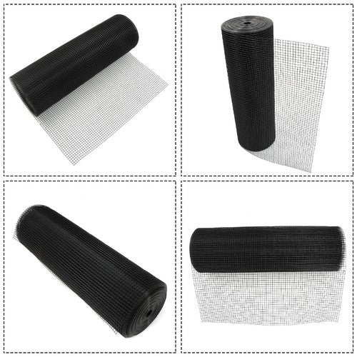 Solid Spare 1/2 inch 36x100 19 Gauge Black Vinyl Coated Hardware Cloth - Coated Wire Mesh