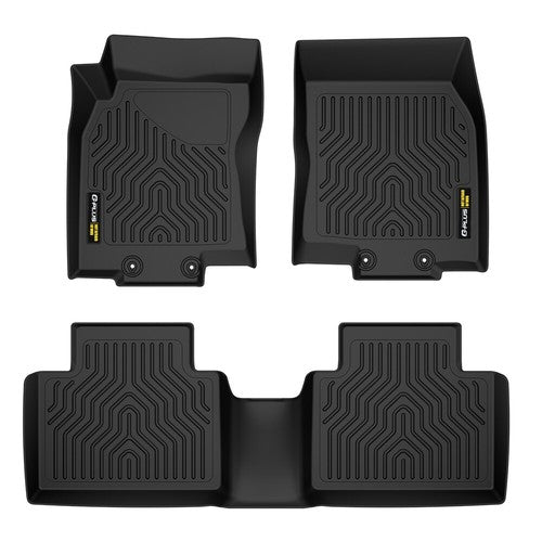 Solid Spare TPE Floor Mats Fit For 2014-2020 Nissan Rogue All Weather Protection Liners
