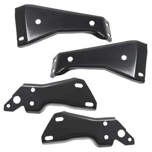 Solid Spare For Chevrolet/GMC C1500 K1500 88-00 Rear Bumper Inner Outer Bracket Mounting Set