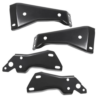 Solid Spare For Chevrolet/GMC C1500 K1500 88-00 Rear Bumper Inner Outer Bracket Mounting Set