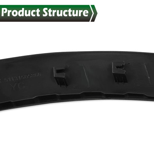 Solid Spare Fit For 02-08 Mini Cooper Front Upper Wheel Right Side Fender Arch Cover Trim