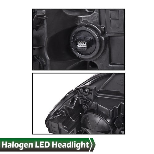 Solid Spare Fit For Dodge Charger 2015-2022 Projector Headlights LED DRL Halogen Lamps Pair