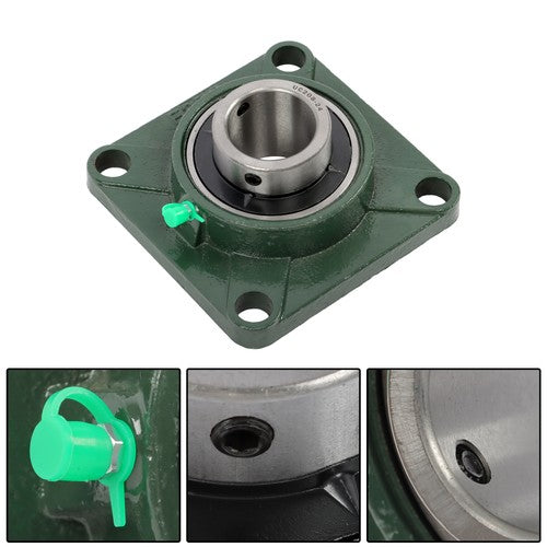 Solid Spare 4PCS 1-1/2" Bore 4 Bolt Solid Base UCF208-24 Pillow Block Flange Bearing