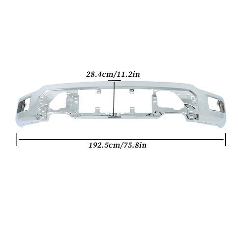 Solid Spare Front Bumper Assembly Chrome High Quality Steel Suit For Ford F-150 2024 2025