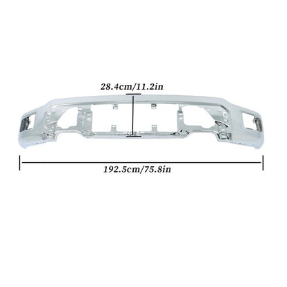 Solid Spare Front Bumper Assembly Chrome High Quality Steel Suit For Ford F-150 2024 2025