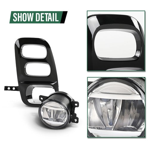 Solid Spare LED Fog Lights Fit For 2021 2022 2023 Honda Odyssey Switch Bezel Wires Relay