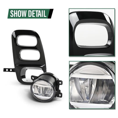 Solid Spare LED Fog Lights Fit For 2021 2022 2023 Honda Odyssey Switch Bezel Wires Relay