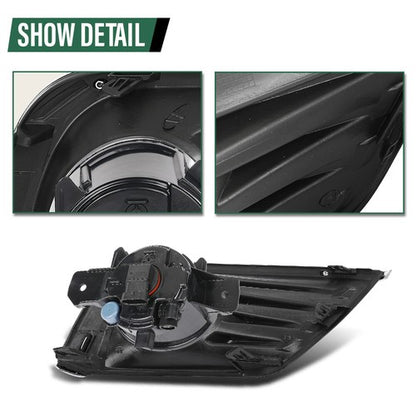 Solid Spare Fit For 2016-2018 Nissan Altima Fog Lights Driving Lamps w/ Wiring Left+Right