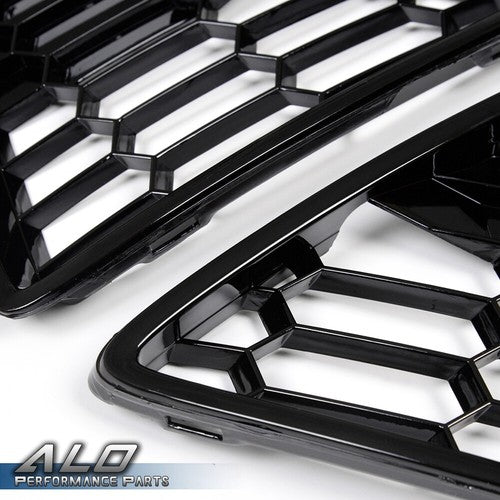 Solid Spare Fit For 12-14 Ford Focus Front Bumper Lower Grille Grills Honeycombed 3Pcs