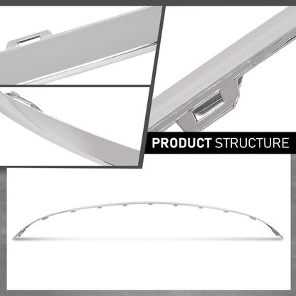 Solid Spare Fit For 2011-2014 Audi A8 Quattro Rear Bumper Silver Trim 4H08074432ZZ AU1144100
