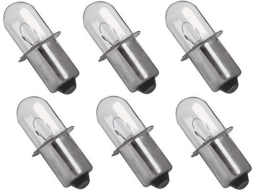 Solid Spare (6) 18 Volt Light Bulb Replacements for Ryobi ONE+ System 118v Cordless - NEW