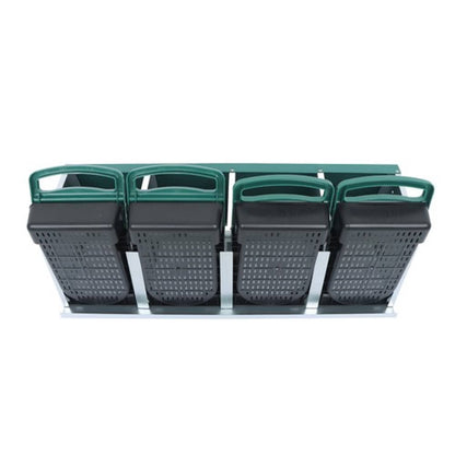 Solid Spare Chicken Nesting Boxes Metal Chicken Egg Laying Box with Perch 4 Hole