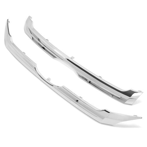Solid Spare 2PCS Front Upper & Center Grille Trim Grill Chrome Set For 2011-2014 Ford Edge