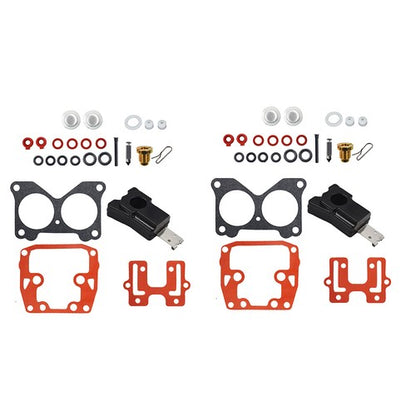Solid Spare 2× Carburetor Carb Rebuild Kit For Johnson Evinrude V4 85 90 100 115 125 140HP