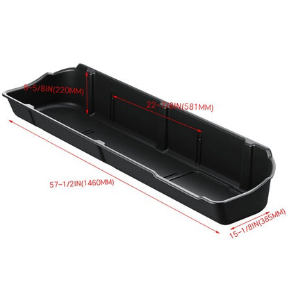 Solid Spare Underseat Storage Box Black For 09-14 Ford F-150 Super Crew Cab w/o Subwoofer