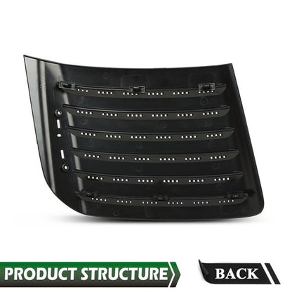 Solid Spare Fit For 2011-2014 Chevrolet Silverado 2500/3500 Left+Right Hood Panel Grille