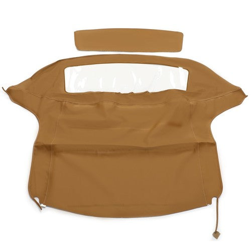 Solid Spare For BMW Z3 1996-2002 Tan Convertible Soft Top Replacement w/Plastic Window