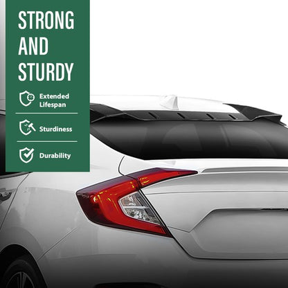 Solid Spare Window Rear Roof Spoiler Fit For Honda Civic 2016-2021 Gloss Black Type-R Style
