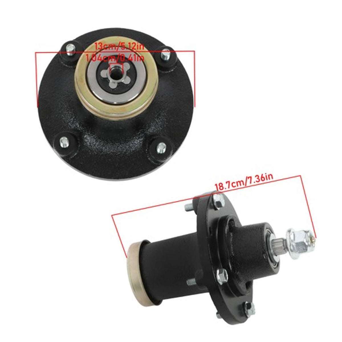Solid Spare For Husqvarna Z248F MZ48 Lawn Mower Spindle 48 Inch Deck 539131898 532174375