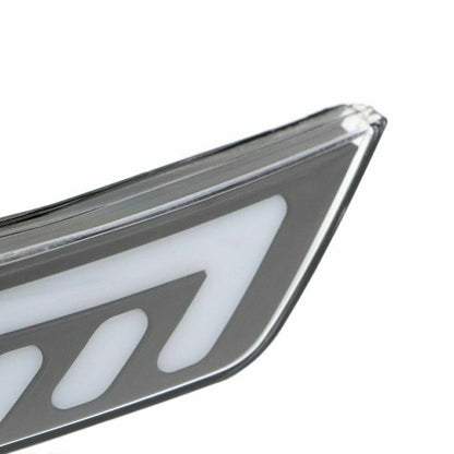 Black LED Front Bumper Side Marker Light Turn Signal For 2016-2021 Honda Civic