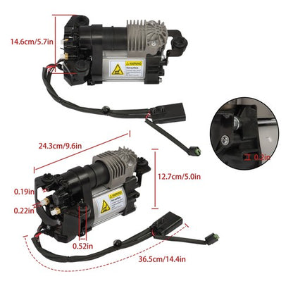 Solid Spare 600640300A Fit For Tesla S Sedan 2012-17 ELECTRIC Air Suspension Compressor New