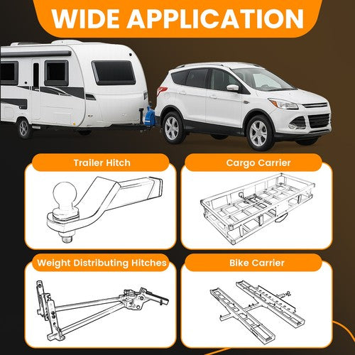 Solid Spare For Ford Escape 2013-2019 Class 3 Trailer Hitch Receiver Rear Bumper Towing 2"