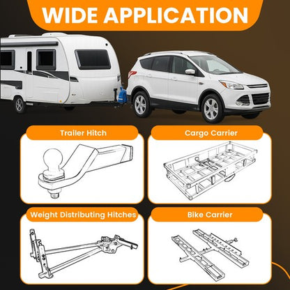Solid Spare For Ford Escape 2013-2019 Class 3 Trailer Hitch Receiver Rear Bumper Towing 2"