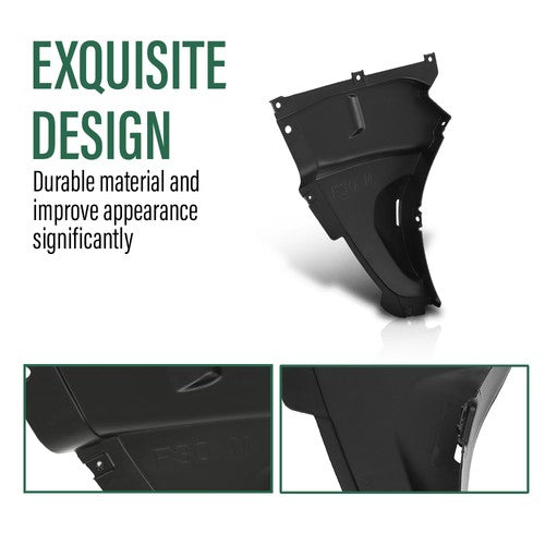 Solid Spare Fender Liner Splash Shield Fit For BMW 328i 2013-2016 Front Left & Right Side