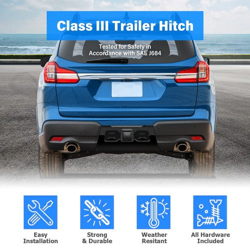 Solid Spare Class 3 Trailer Tow Hitch Towing Receiver For Subaru Ascent All Styles 2019-2025