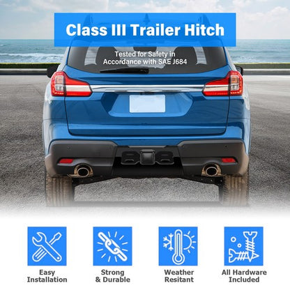 Solid Spare Class 3 Trailer Tow Hitch Towing Receiver For Subaru Ascent All Styles 2019-2025