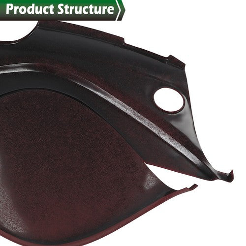 Solid Spare Fit For 04-08 Acura TL Textured Red Fixes Dash Dash Board Cover Overlay