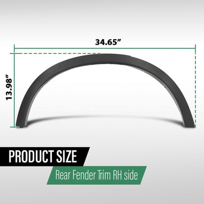 Solid Spare Rear Right Fender Flare Molding Trim Fit For 2011-2017 BMW X4 X3 51777210084