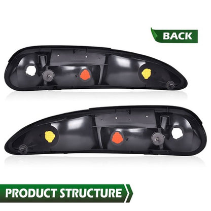 Solid Spare Tail Lights Brake Lamps Assembly Left+Right Fit For 1993-2002 Chevrolet Camaro