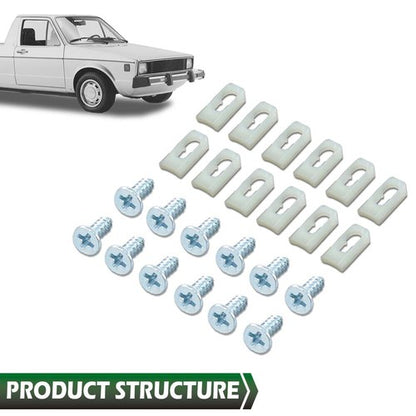 Solid Spare Fit For GM Body Side Belt Fender Door Quarter Top Molding Trim Clips & Studs
