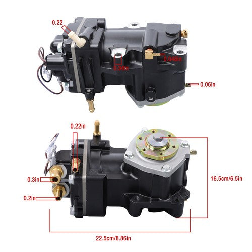 Solid Spare 8M0060052 8M0050657 Black Air Compressor for Mercury Optimax 3.0L DFI 2002-2015
