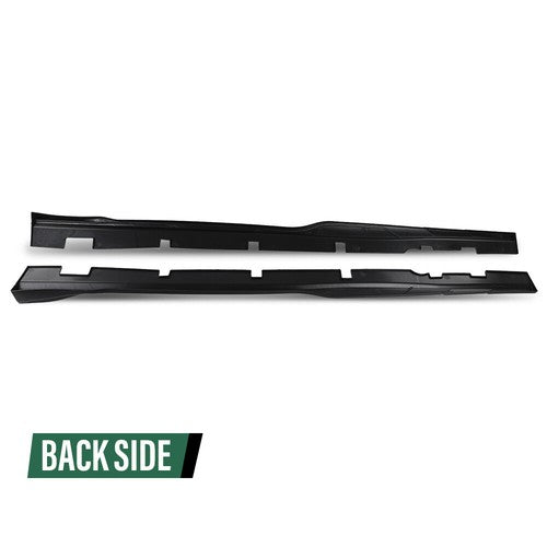 Solid Spare Body Kit Matte Black Side Skirts Rocker Panel Fit For 15-23 Charger Widebody