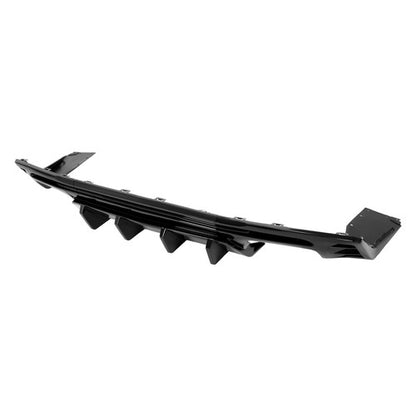 Solid Spare For 2016-24 Chevy Chevrolet Camaro Rear Bumper Diffuser Lip Spoiler Glossy Black