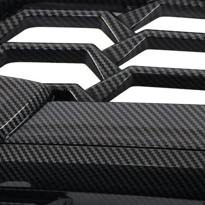 Solid Spare Front Bumper Grille For Subaru Crosstrek 2018 19 20 Plastic Black Carbon Fiber