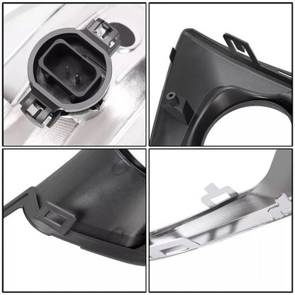 Solid Spare For 18-21 Chevy Traverse Driver/LH+Passenger/RH Fog Lights+Bezel+Harness+Switch