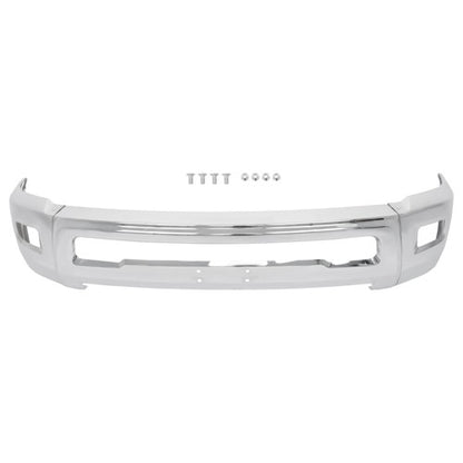 Solid Spare For Dodge RAM 2500 3500 2010-2018 Split-type Front Bumper W/o Sensor Hole Chrome