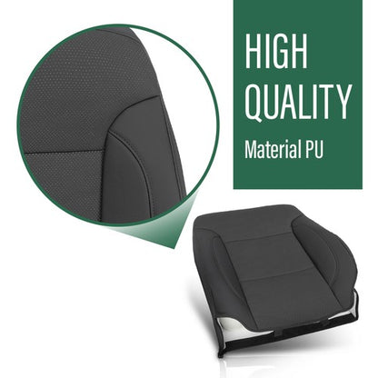 Solid Spare Fit For 2014-2018 Chevy Silverado LT Crew Cab Full Set Seat Covers Replace