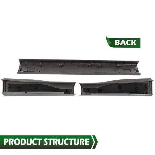 Solid Spare Fit For 2008-2016 Ford Super Duty F250 F350 Flex Step Tailgate Trim Cap Molding